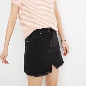 Madewell Denim Rigid A-Line Skirt